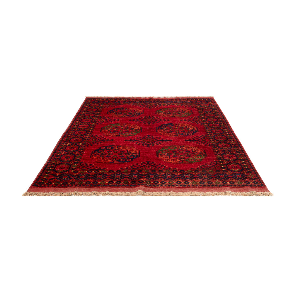 Afghan Teppich - Kunduz - 204 x 151 cm - rot