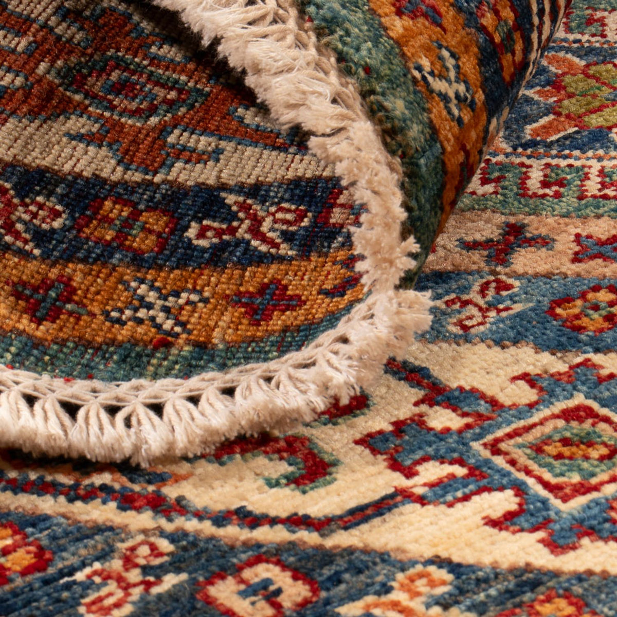 Ziegler Teppich - Kazak rund - 151 x 147 cm - grün