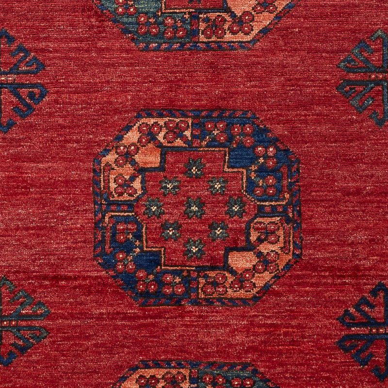 Afghan Teppich - 181 x 124 cm - rot