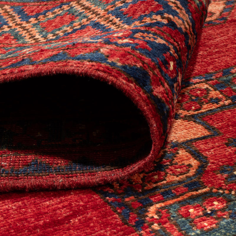 Afghan Teppich - 181 x 124 cm - rot