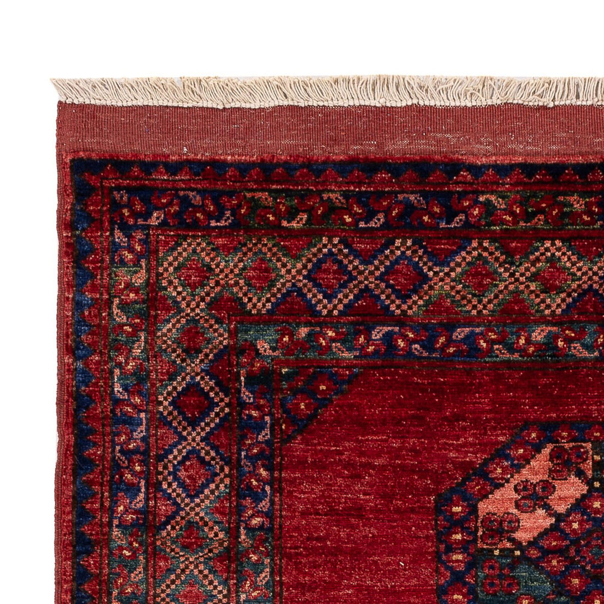 Afghan Teppich - 179 x 124 cm - rot
