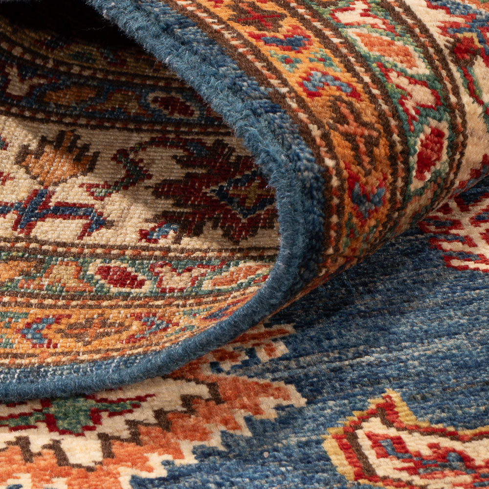 Ziegler Teppich - Kazak - Royal - 170 x 122 cm - dunkelblau