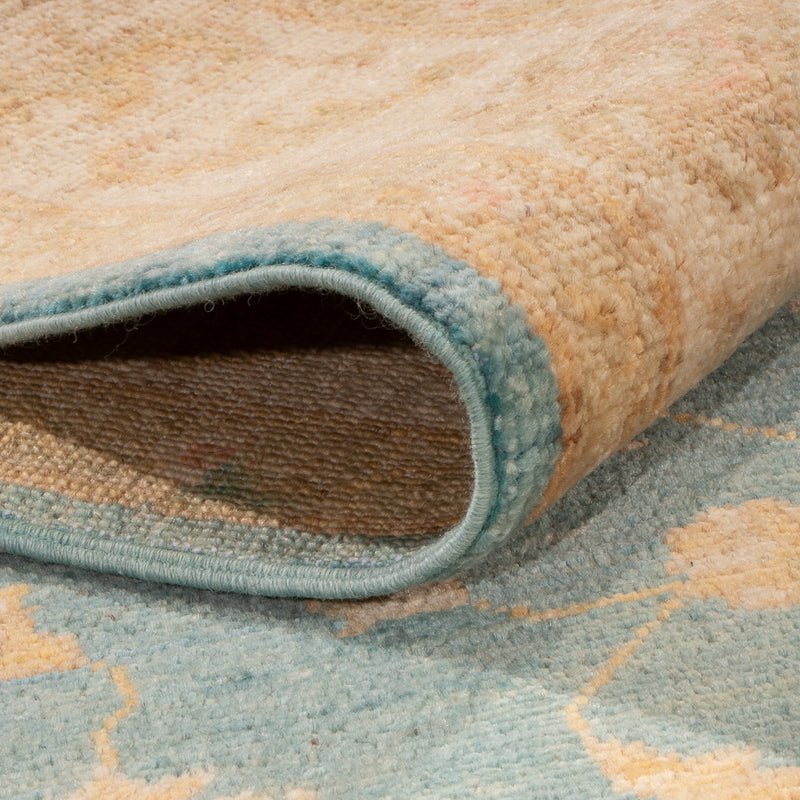 Ziegler Teppich - 177 x 122 cm - seeblau