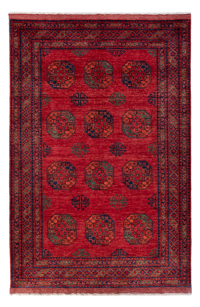 Afghan Teppich - Kunduz - 317 x 213 cm - rot