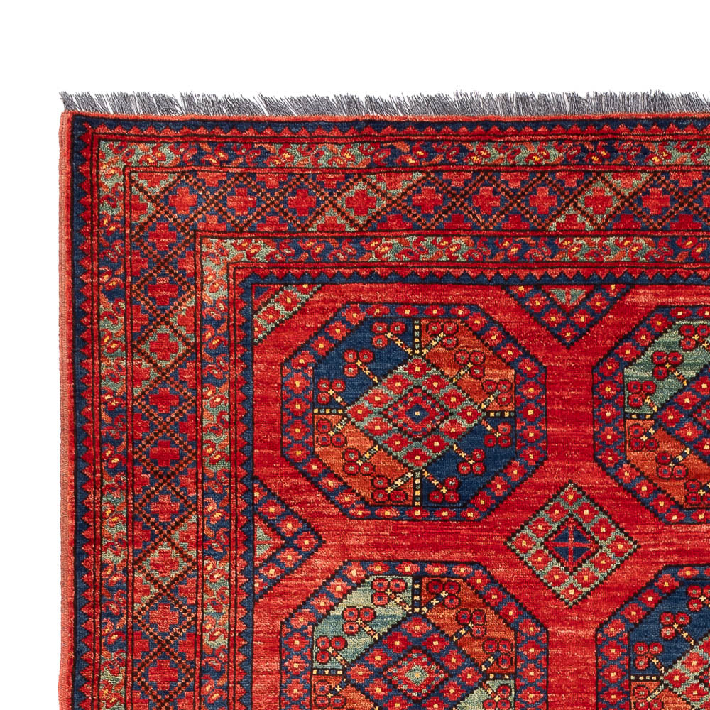 Afghan Teppich - Kunduz - 305 x 209 cm - rot