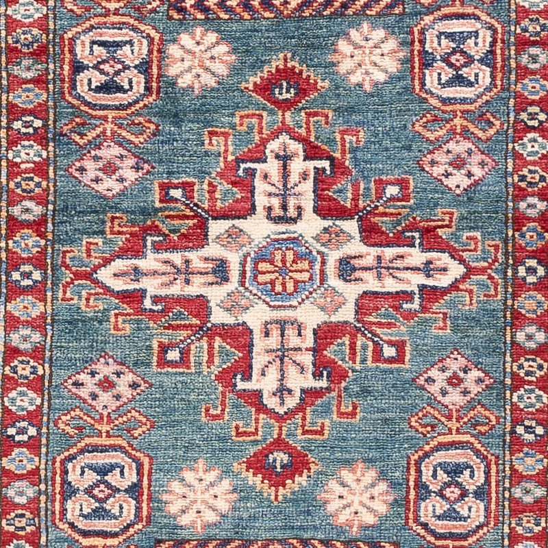 Läufer Ziegler - Kazak - 253 x 78 cm - dunkelblau