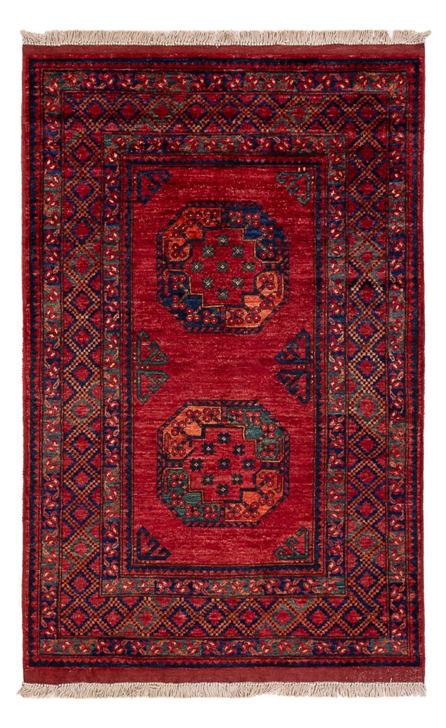 Afghan Teppich - 155 x 103 cm - rot