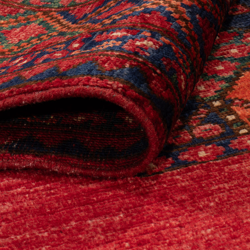 Afghan Teppich - 155 x 100 cm - rot
