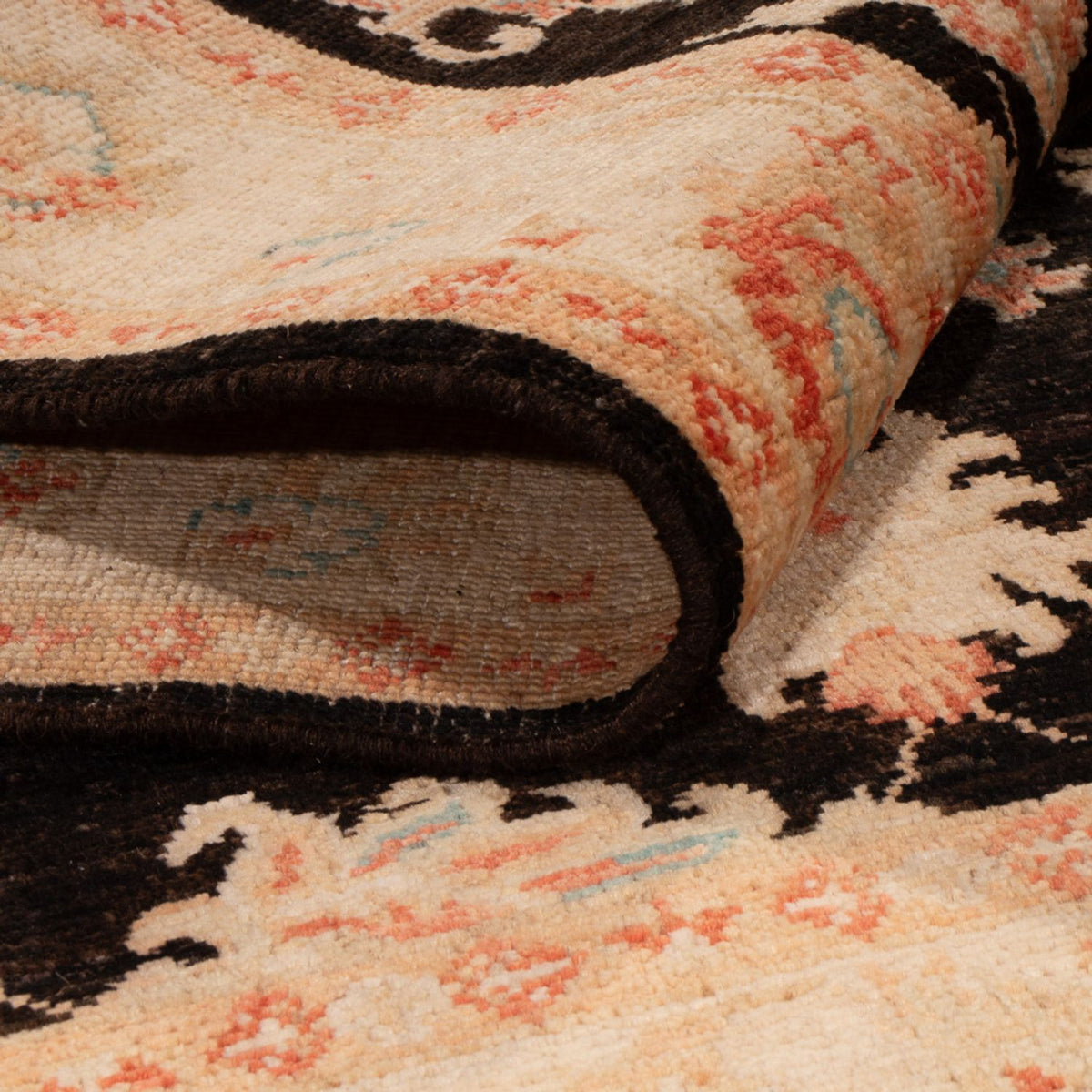 Ziegler Teppich - 155 x 101 cm - schwarz