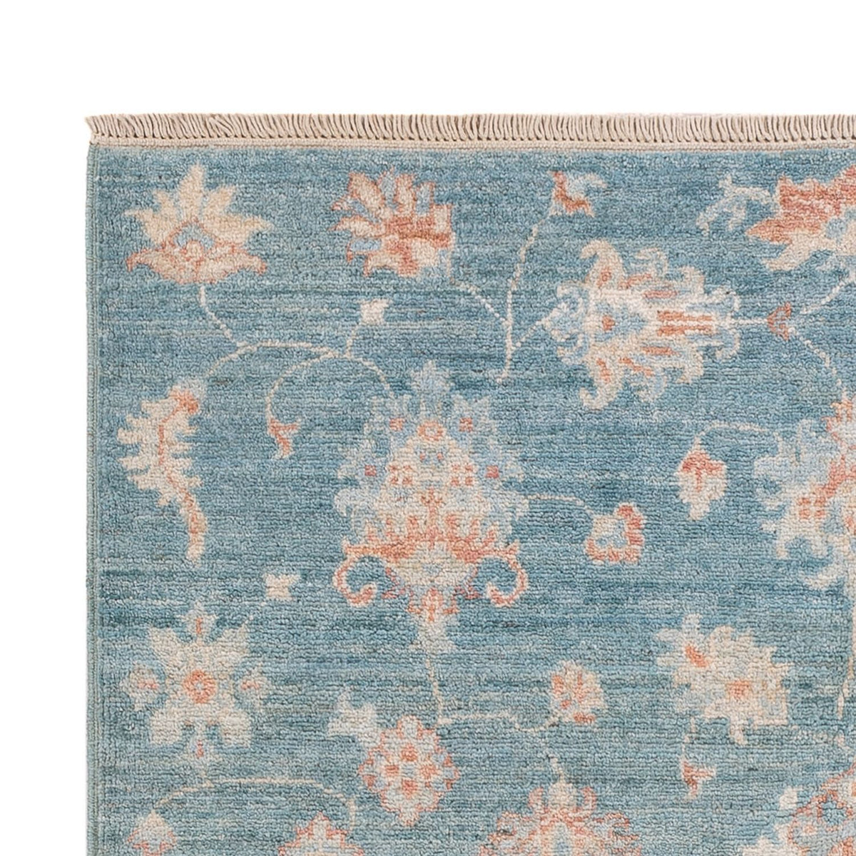 Ziegler Teppich - 147 x 103 cm - seeblau