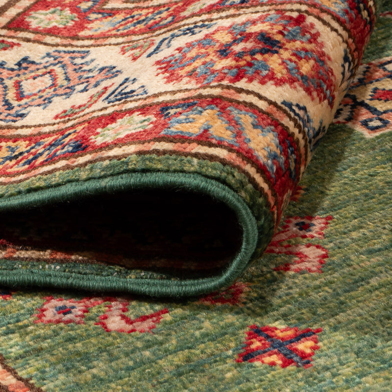 Ziegler Teppich - Kazak - 160 x 98 cm - grün