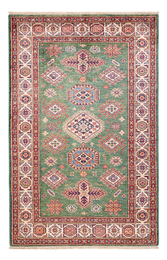 Ziegler Teppich - Kazak - 155 x 102 cm - grün
