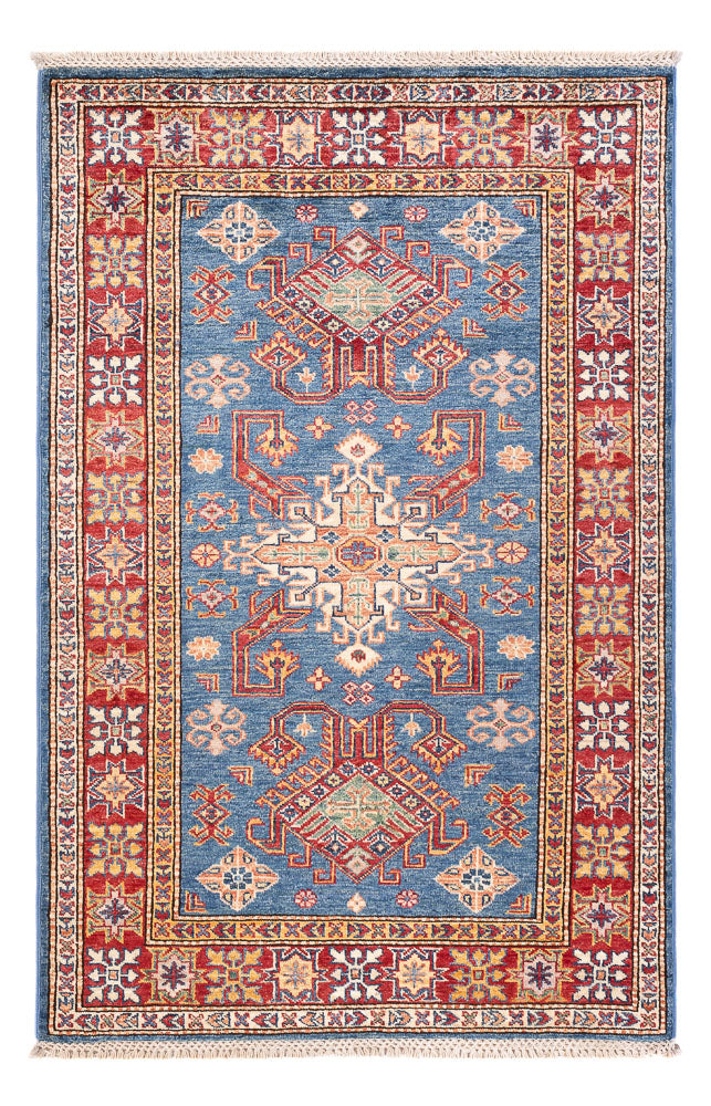 Ziegler Teppich - Kazak - 154 x 99 cm - blau