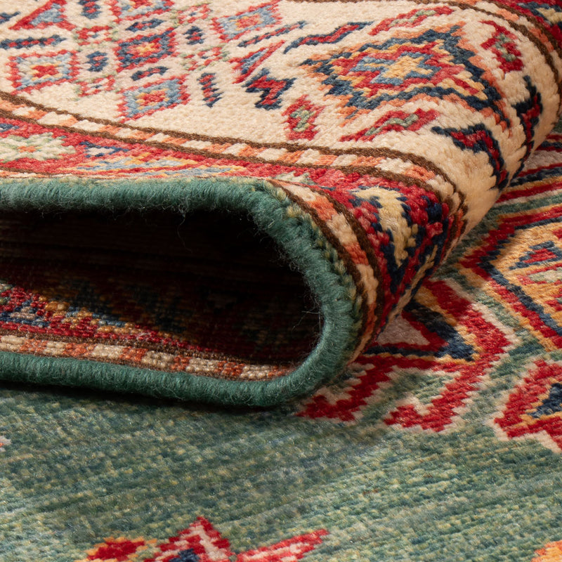 Ziegler Teppich - Kazak - 152 x 100 cm - grün