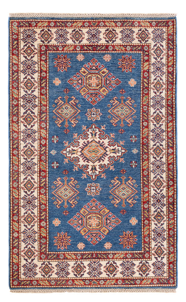 Ziegler Teppich - Kazak - 152 x 96 cm - blau