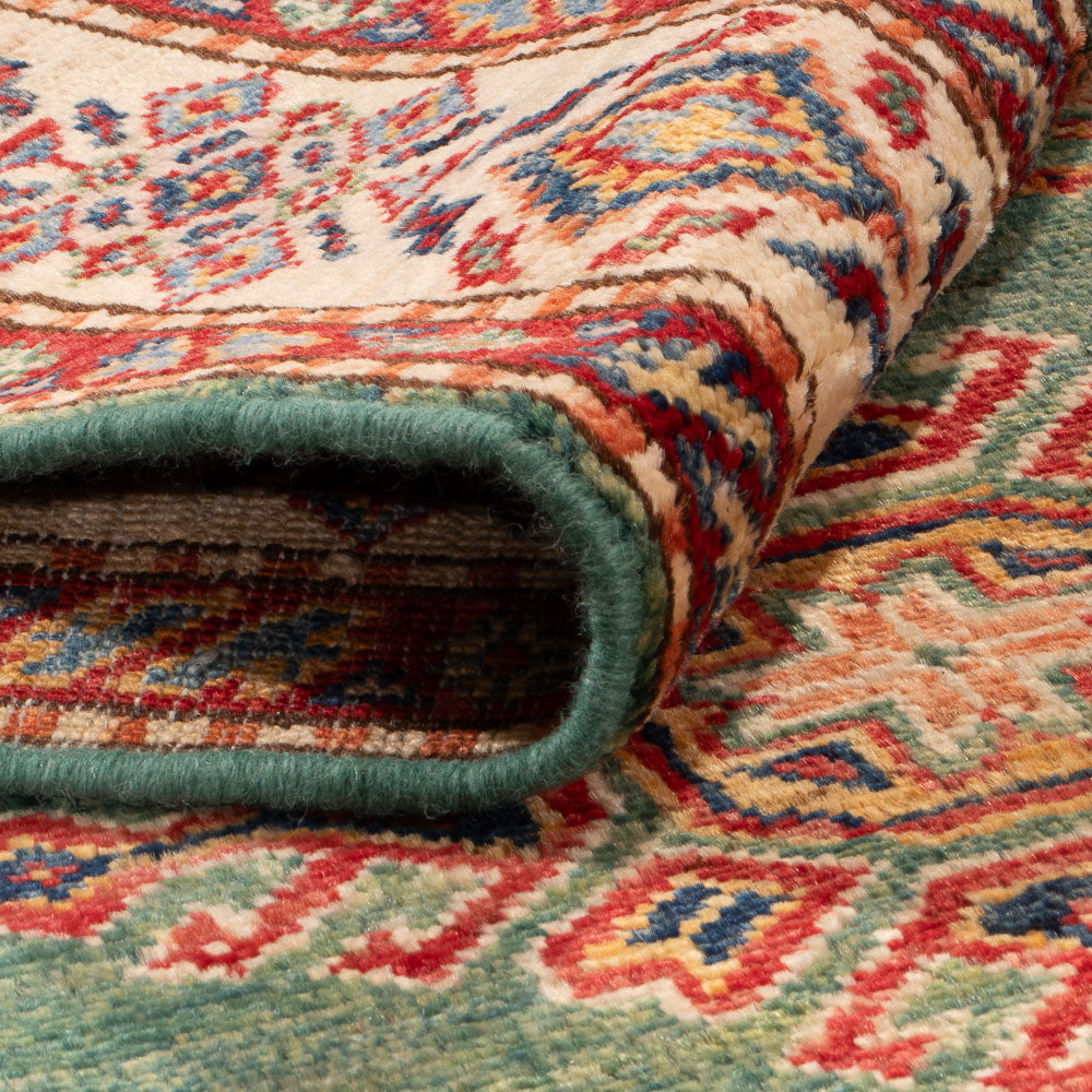 Ziegler Teppich - Kazak - 154 x 98 cm - grün