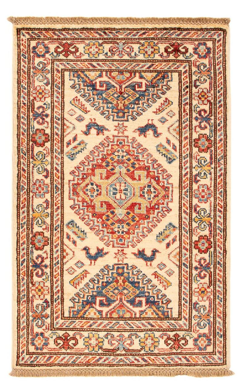Ziegler Teppich - Kazak - Royal - 93 x 57 cm - hellbeige