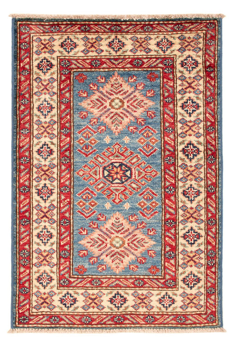 Ziegler Teppich - Kazak - Royal - 92 x 62 cm - hellblau