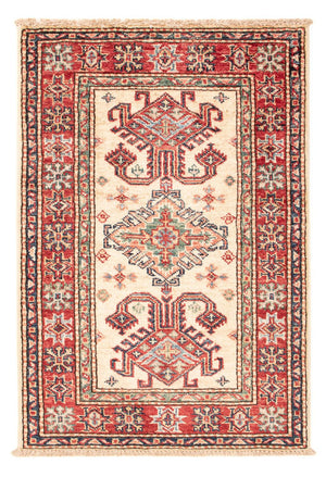 Ziegler Teppich - Kazak - Royal - 88 x 60 cm - hellbeige