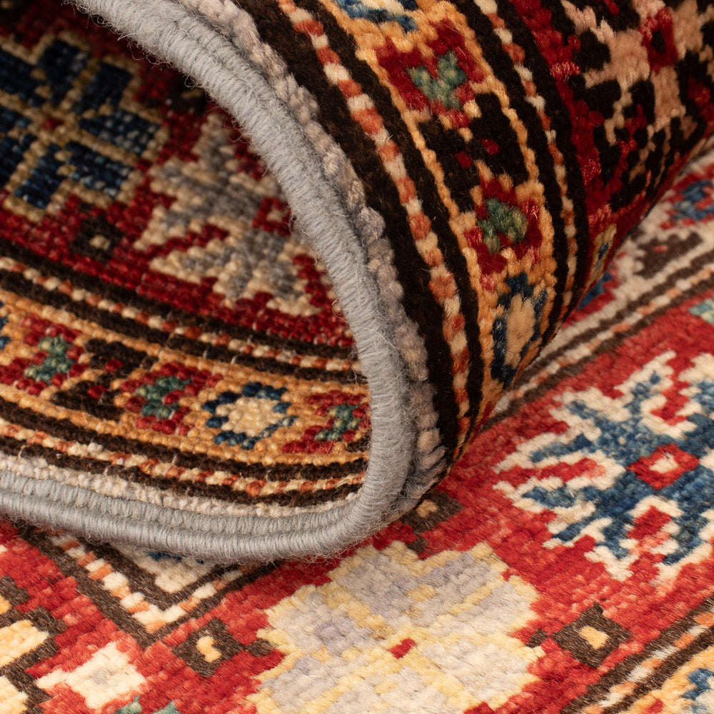 Ziegler Teppich - Kazak - Royal - 92 x 64 cm - hellgrau