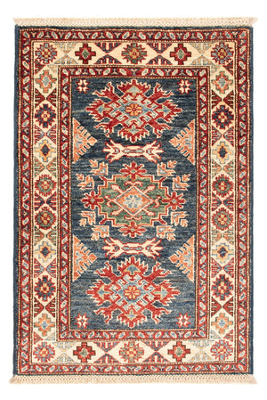 Ziegler Teppich - Kazak - Royal - 90 x 60 cm - petrolblau