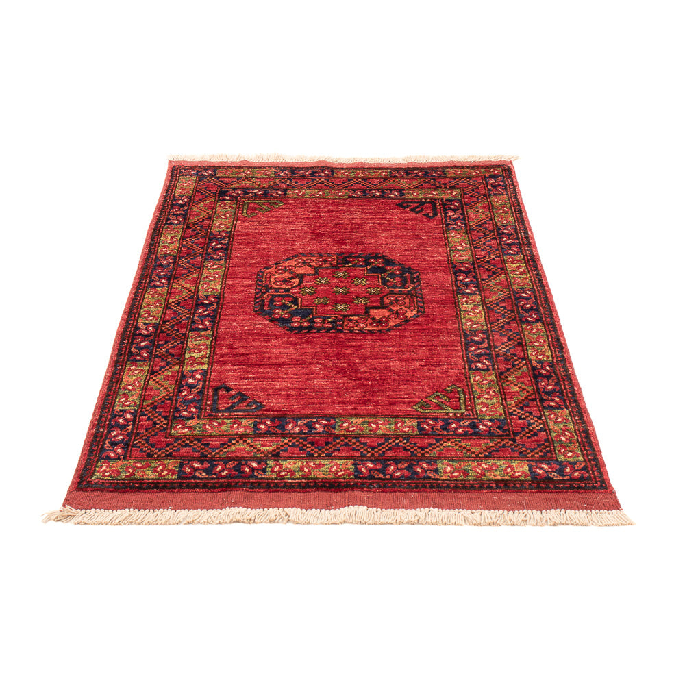Afghan Teppich - 123 x 83 cm - rot