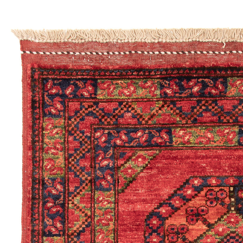 Afghan Teppich - 117 x 81 cm - rot