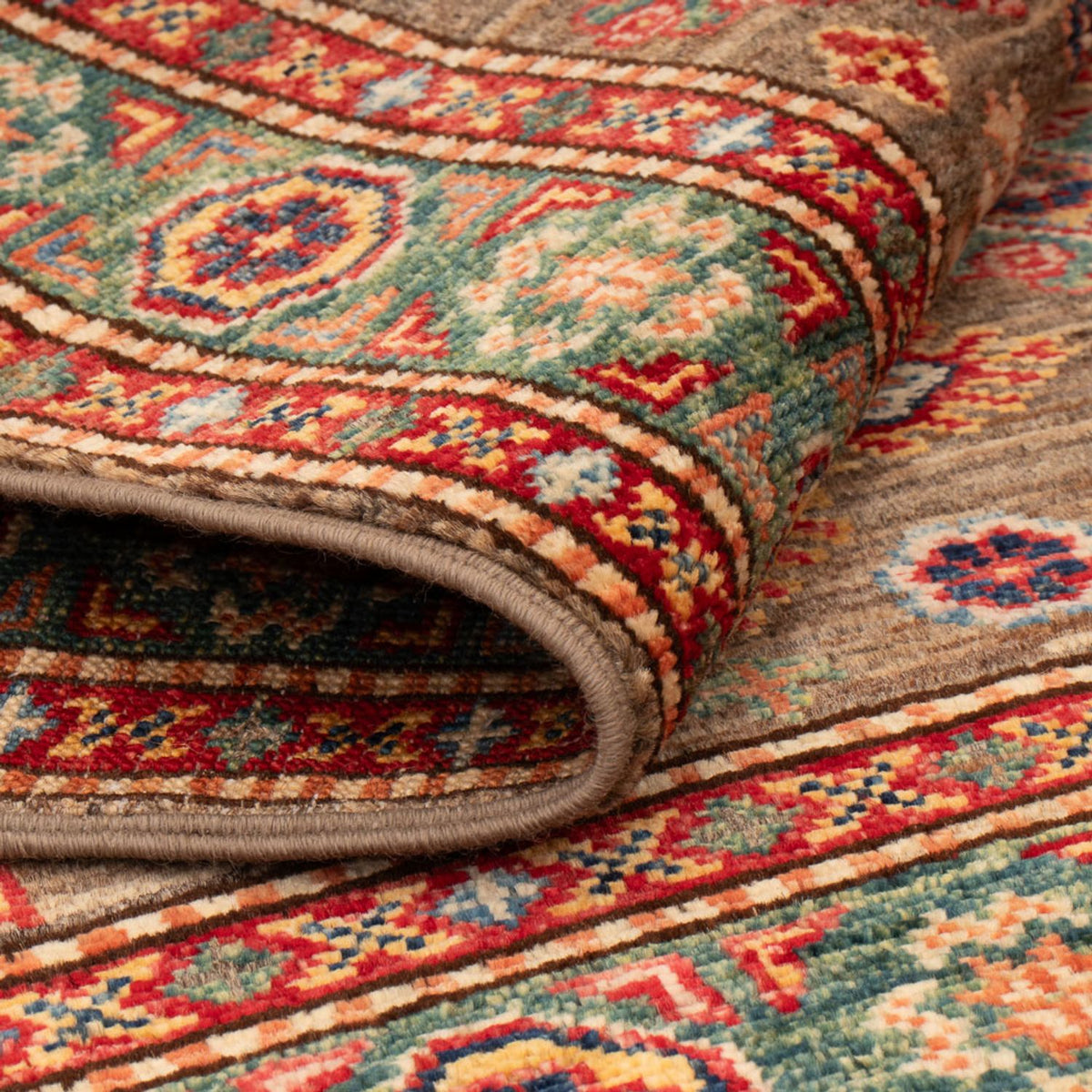 Ziegler Teppich - Kazak - Royal - 120 x 77 cm - dunkelbraun