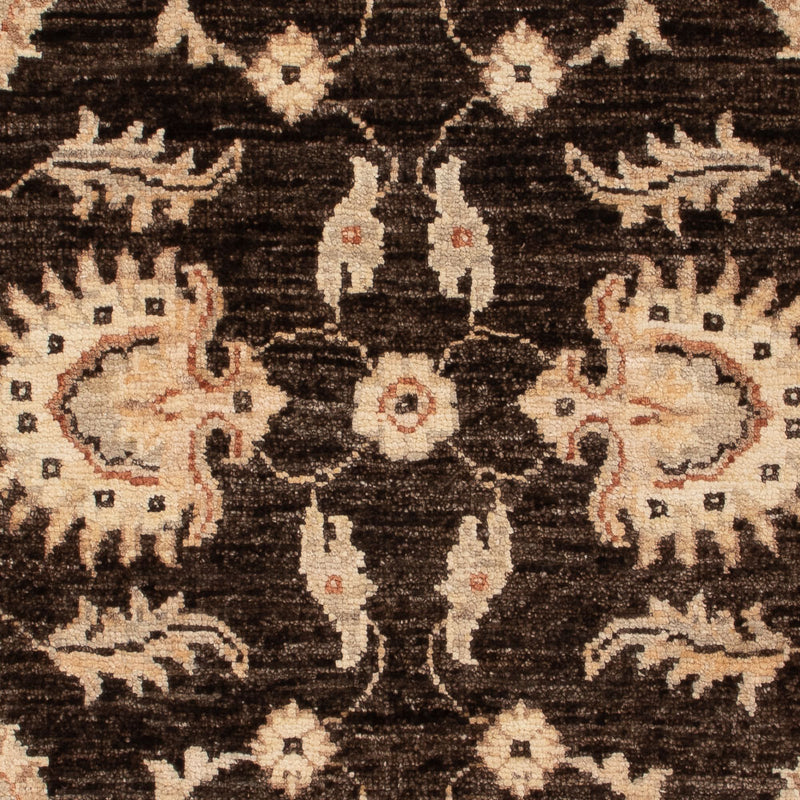 Ziegler Teppich - 119 x 76 cm - schwarz