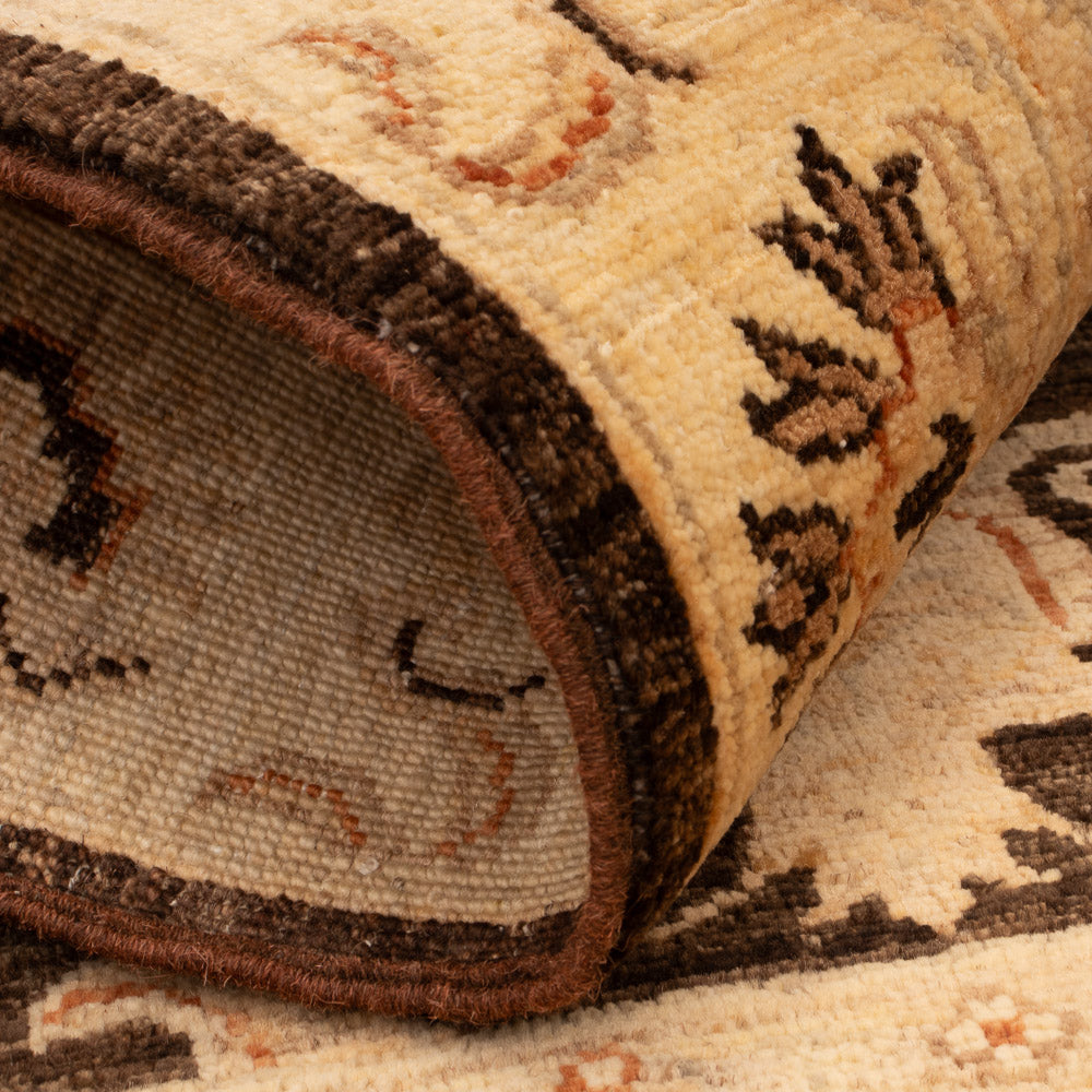 Ziegler Teppich - 119 x 76 cm - schwarz