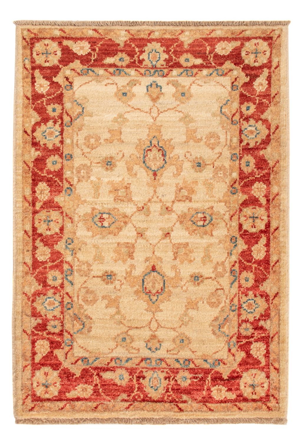 Ziegler Teppich - 90 x 61 cm - beige