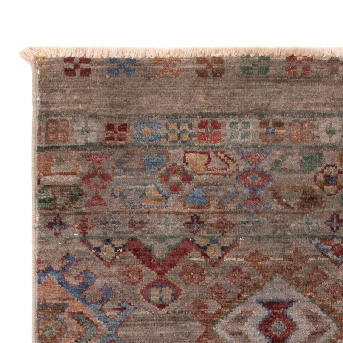 Ziegler Teppich - 97 x 62 cm - grau