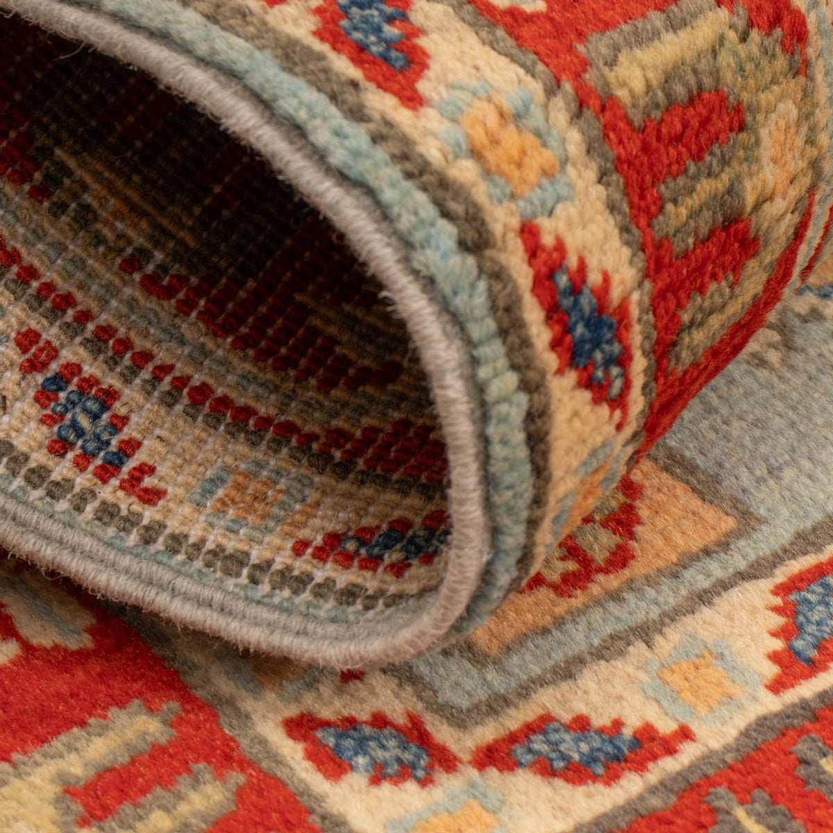 Ziegler Teppich - Kazak - 96 x 60 cm - hellblau