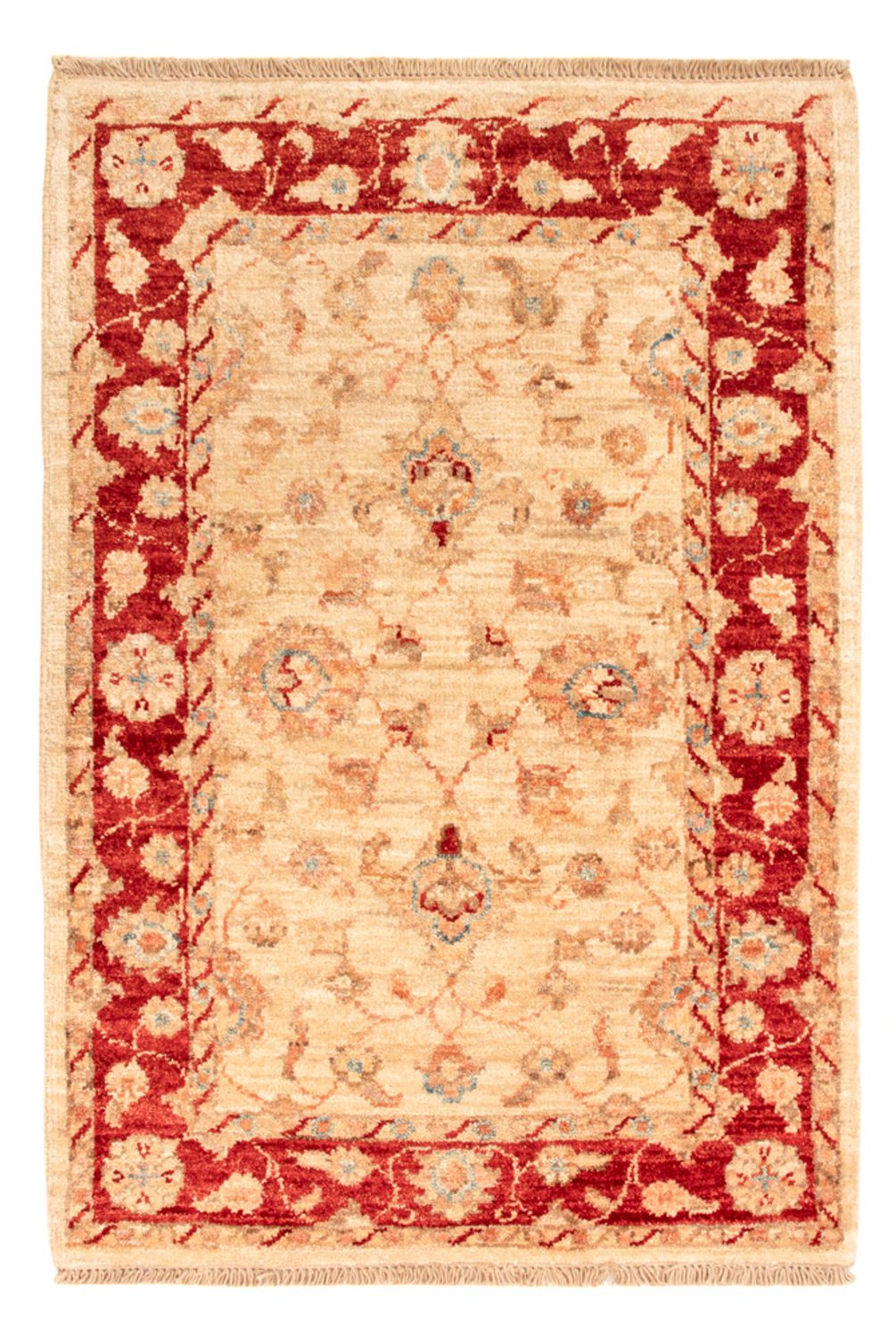 Ziegler Teppich - 87 x 58 cm - beige