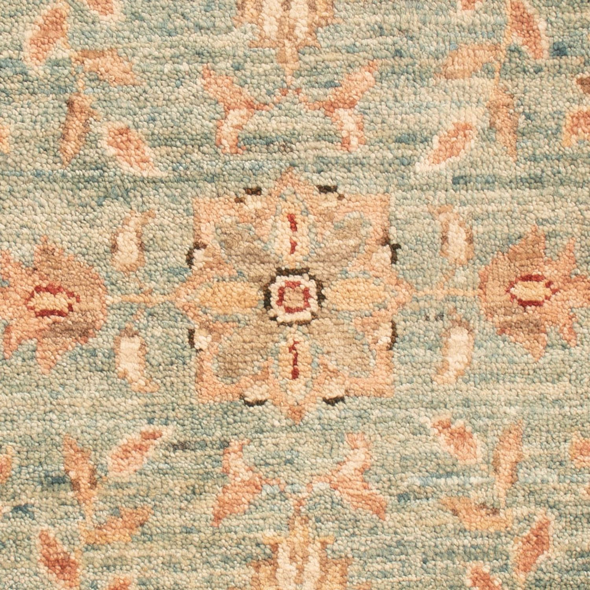 Ziegler Teppich - 73 x 50 cm - hellblau