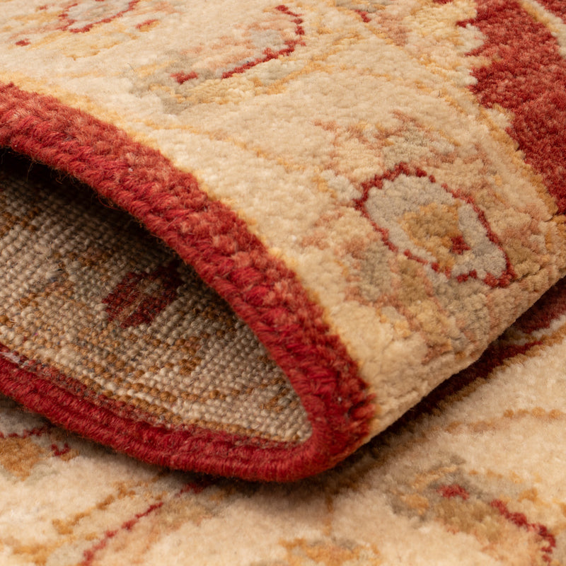 Ziegler Teppich - 90 x 60 cm - bordeauxrot