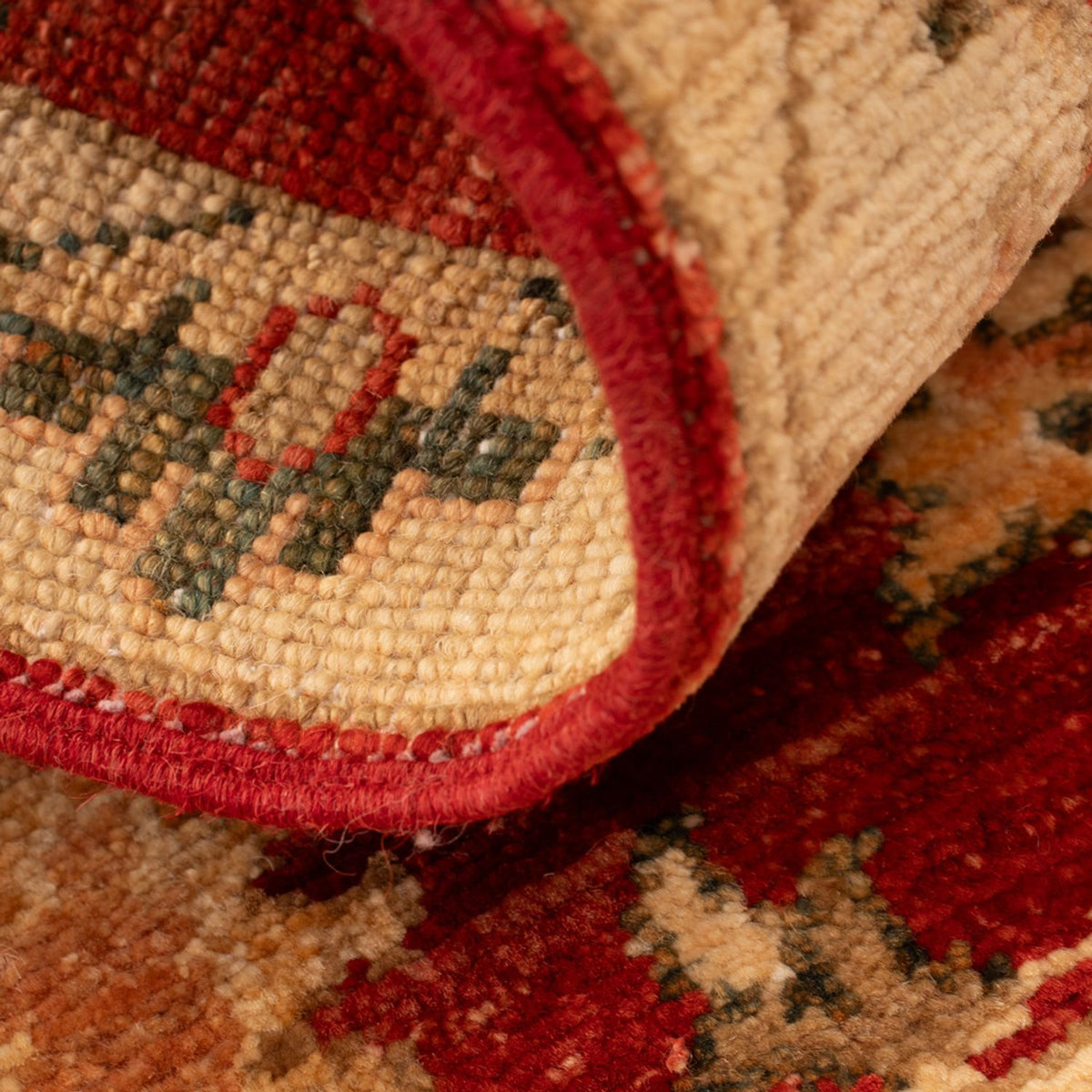 Ziegler Teppich - 67 x 49 cm - bordeauxrot