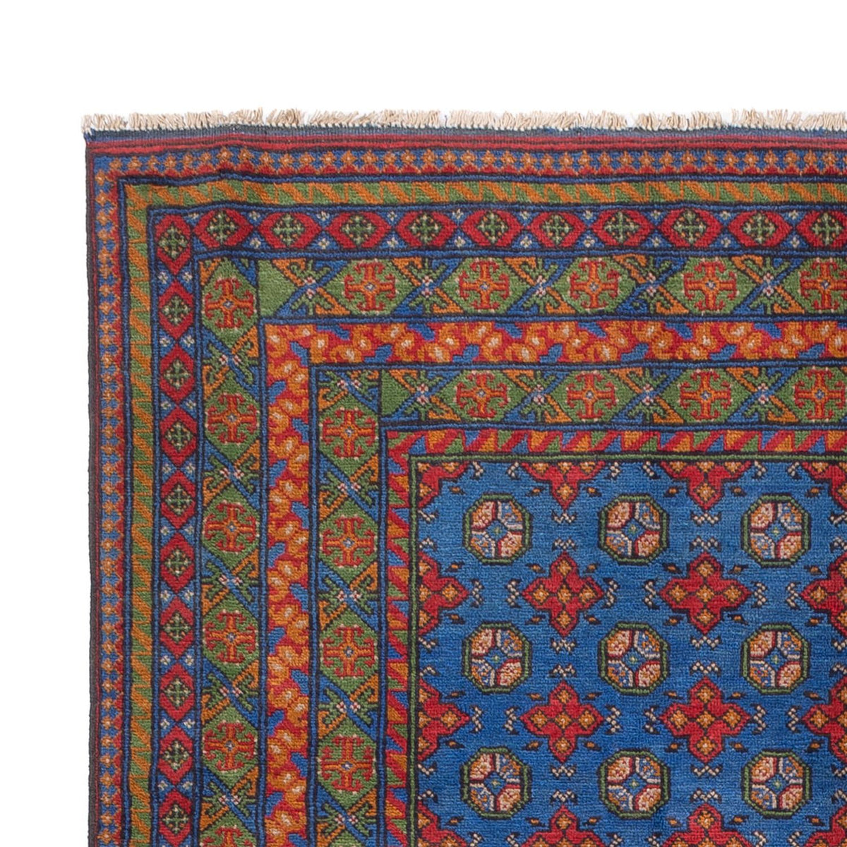 Afghan Teppich - Filpa - 296 x 203 cm - blau