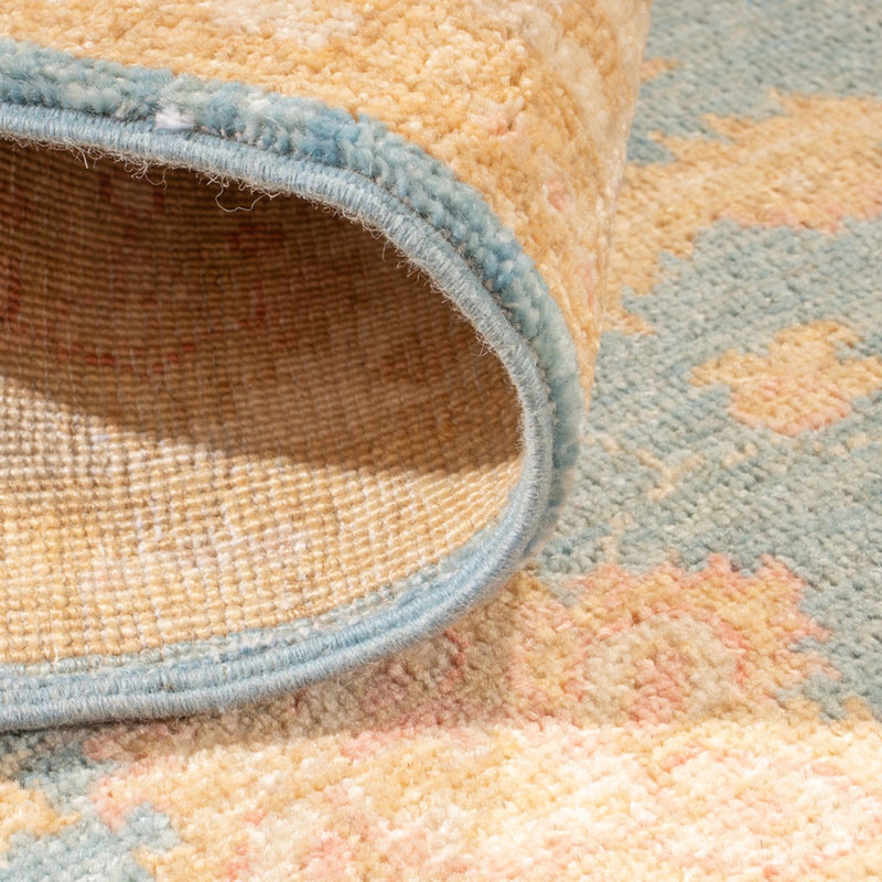 Läufer Ziegler - 332 x 119 cm - hellblau