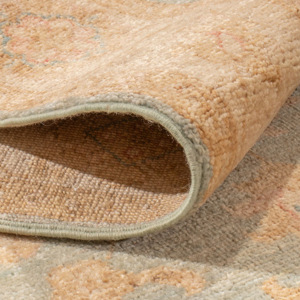 Läufer Ziegler - 293 x 84 cm - hellblau