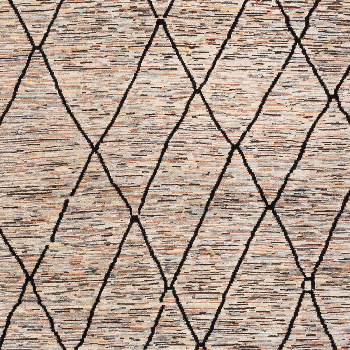 Designer Teppich - 284 x 218 cm - dunkelbeige