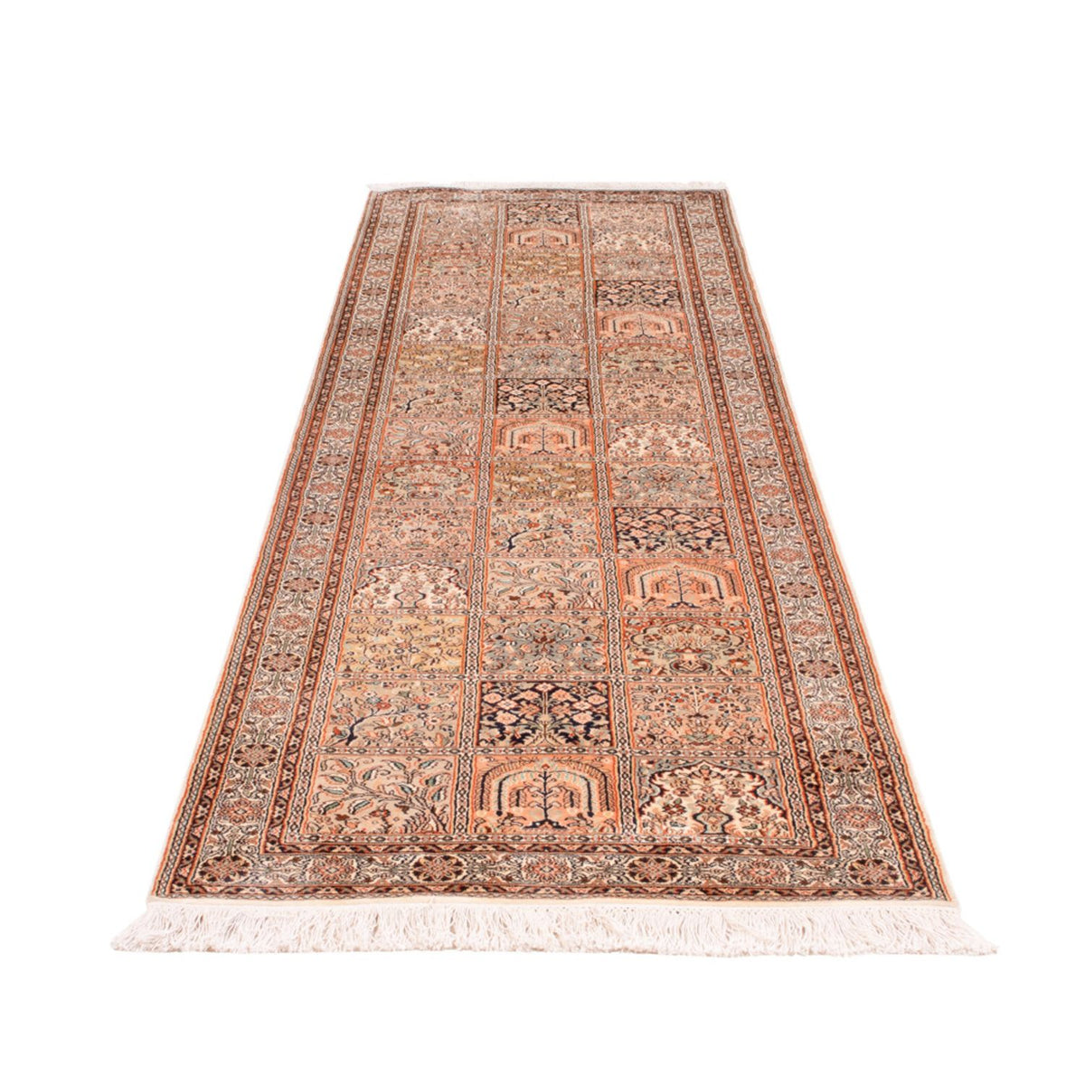 Läufer Seiden - Kaschmir Seide - 305 x 81 cm - beige