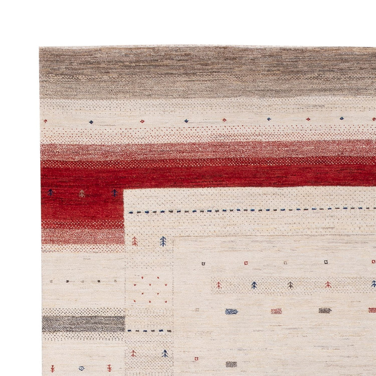 Gabbeh Teppich - Loribaft Indus - 306 x 202 cm - creme