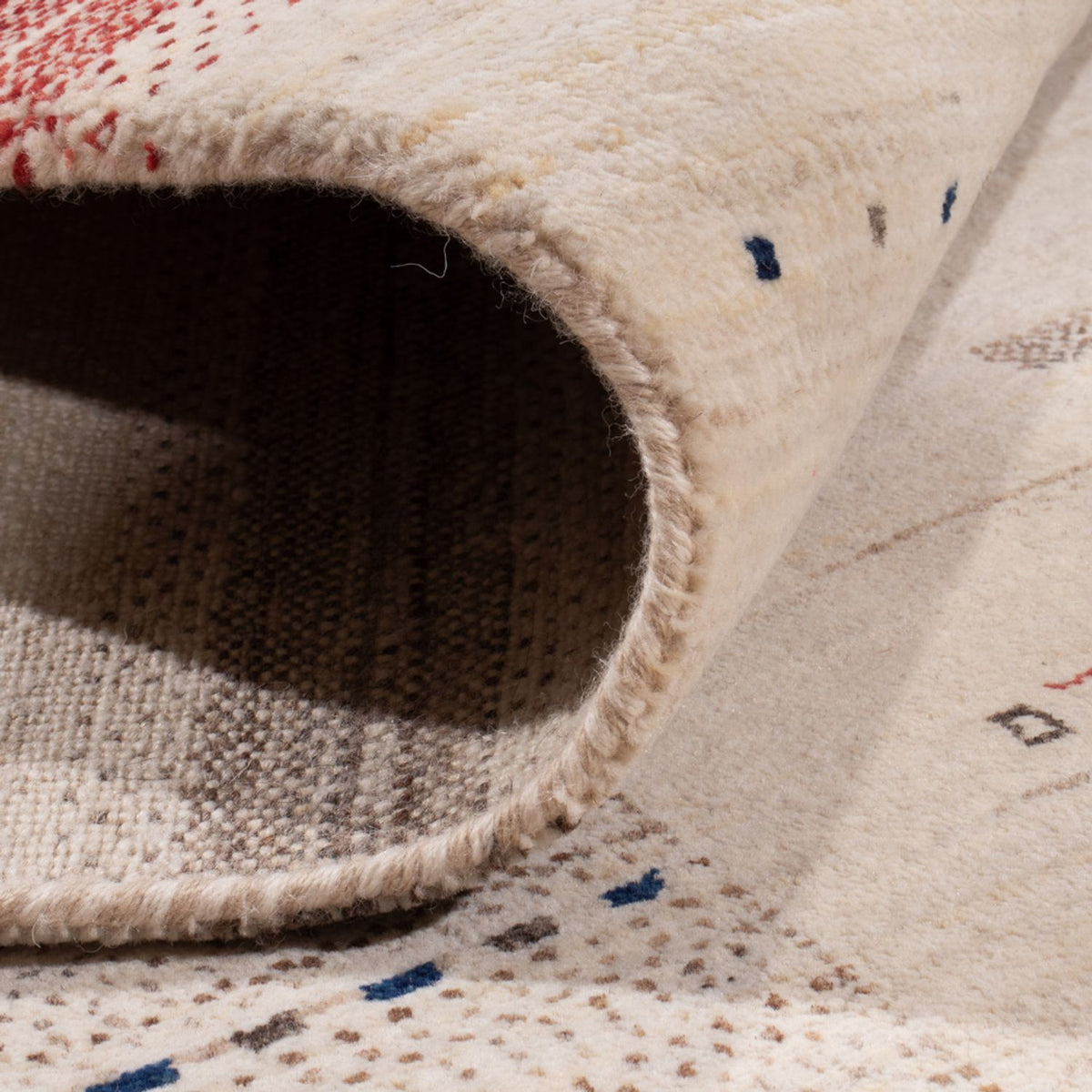 Gabbeh Teppich - Loribaft Indus - 306 x 200 cm - creme