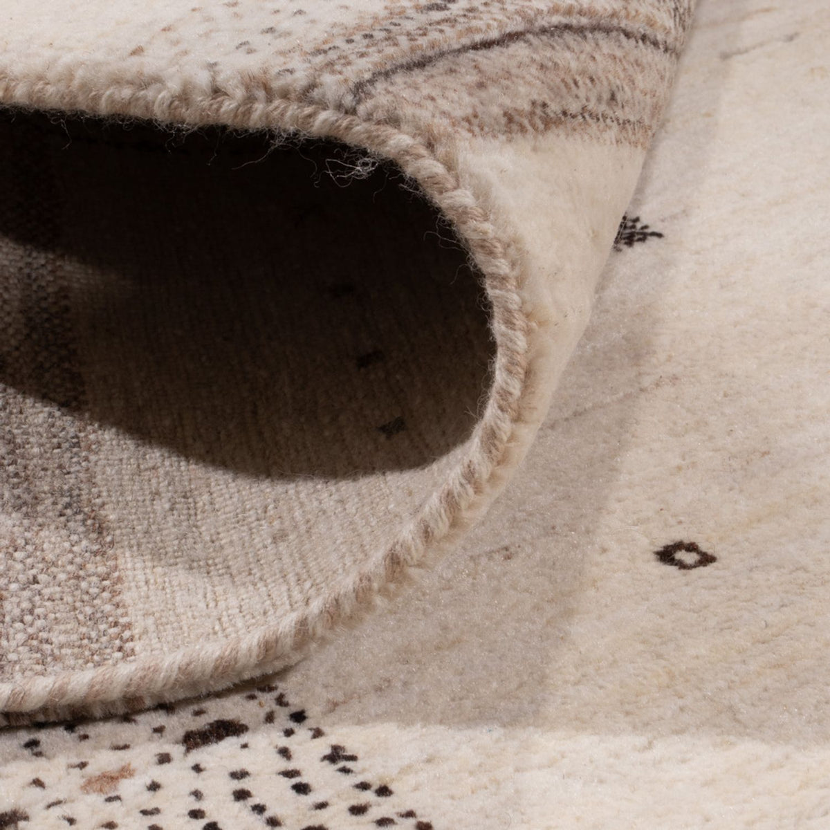 Gabbeh Teppich - Loribaft Indus - 302 x 202 cm - creme