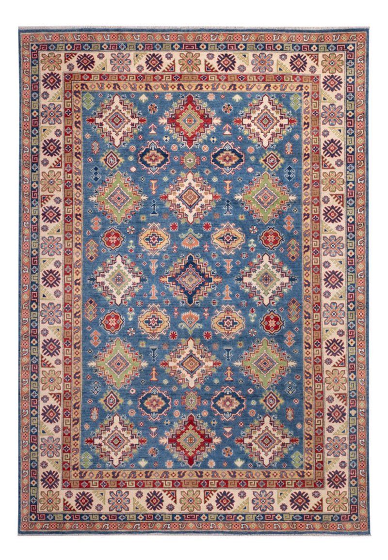 Ziegler Teppich - Kazak - 296 x 198 cm - blau