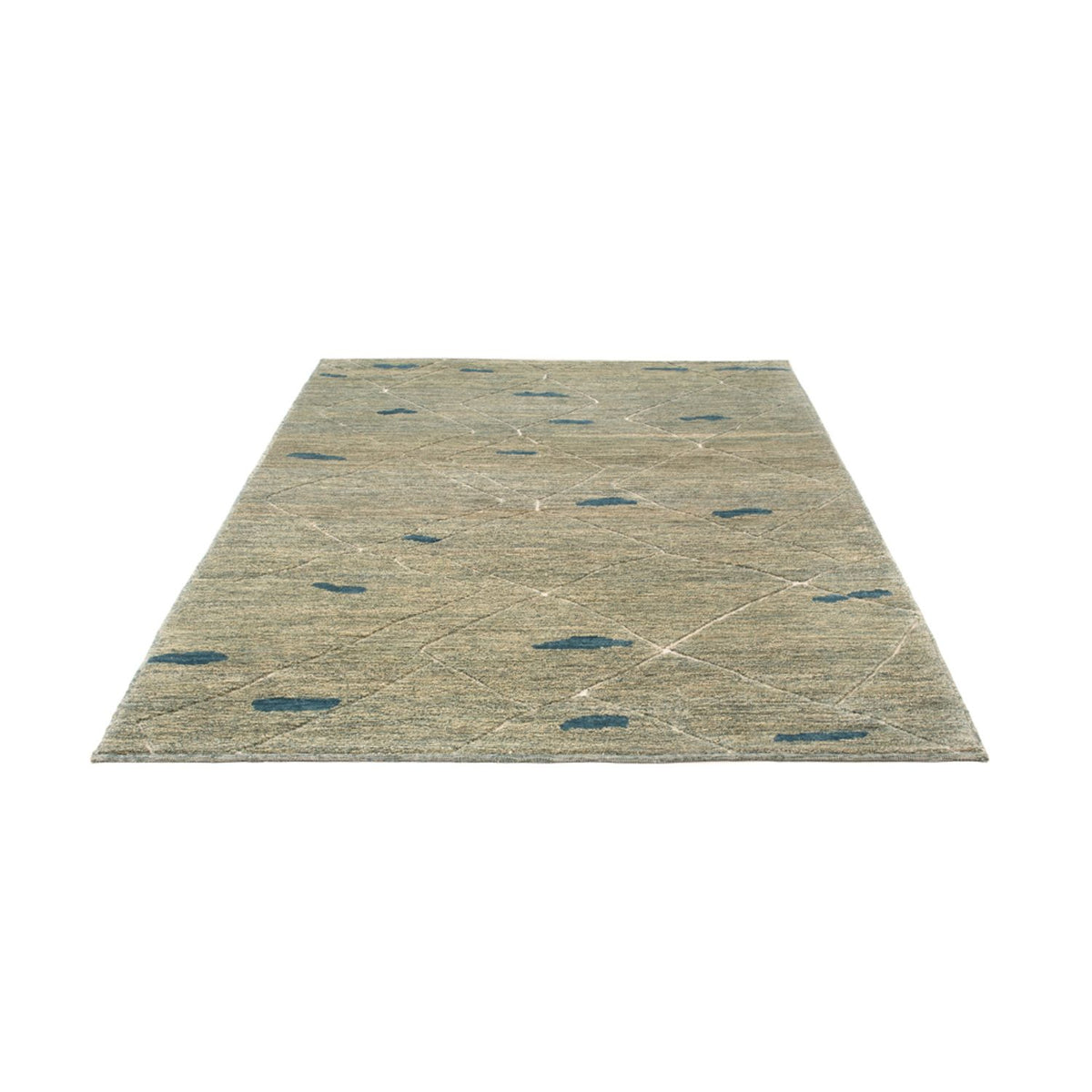 Berber Teppich - 199 x 160 cm - hellgrün