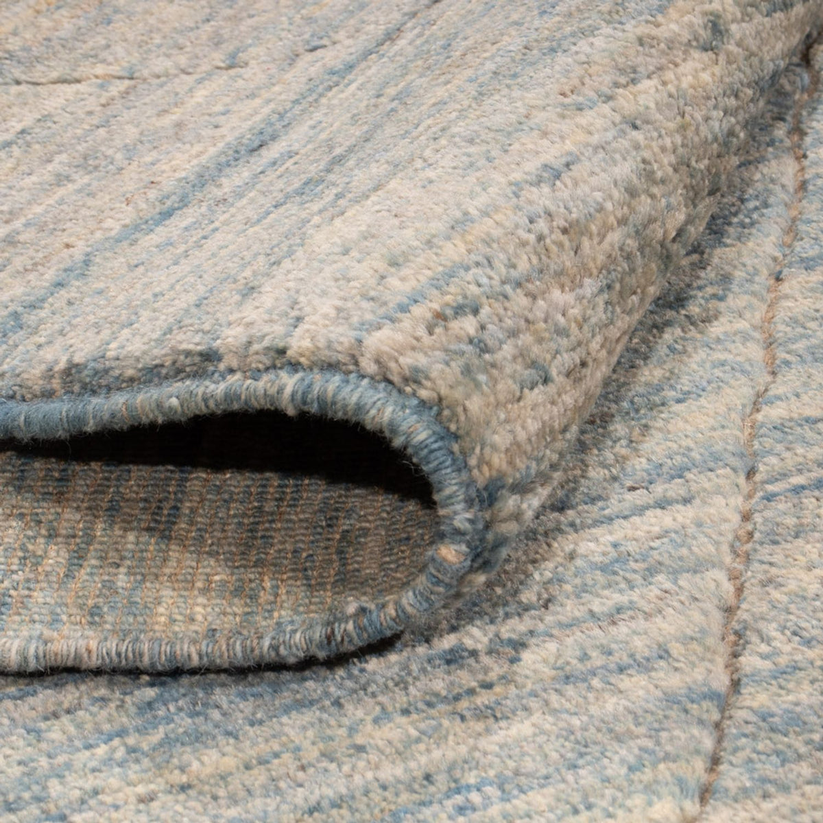 Berber Teppich - 196 x 154 cm - seeblau
