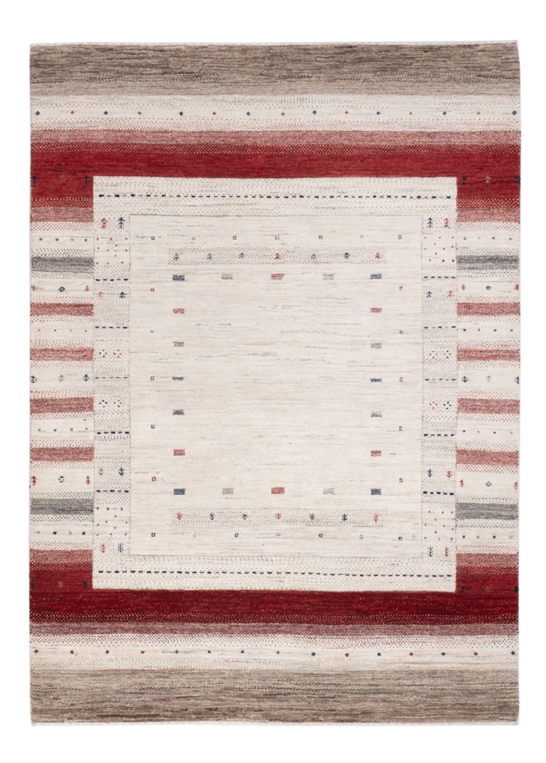 Gabbeh Teppich - Loribaft Indus - 207 x 153 cm - mehrfarbig