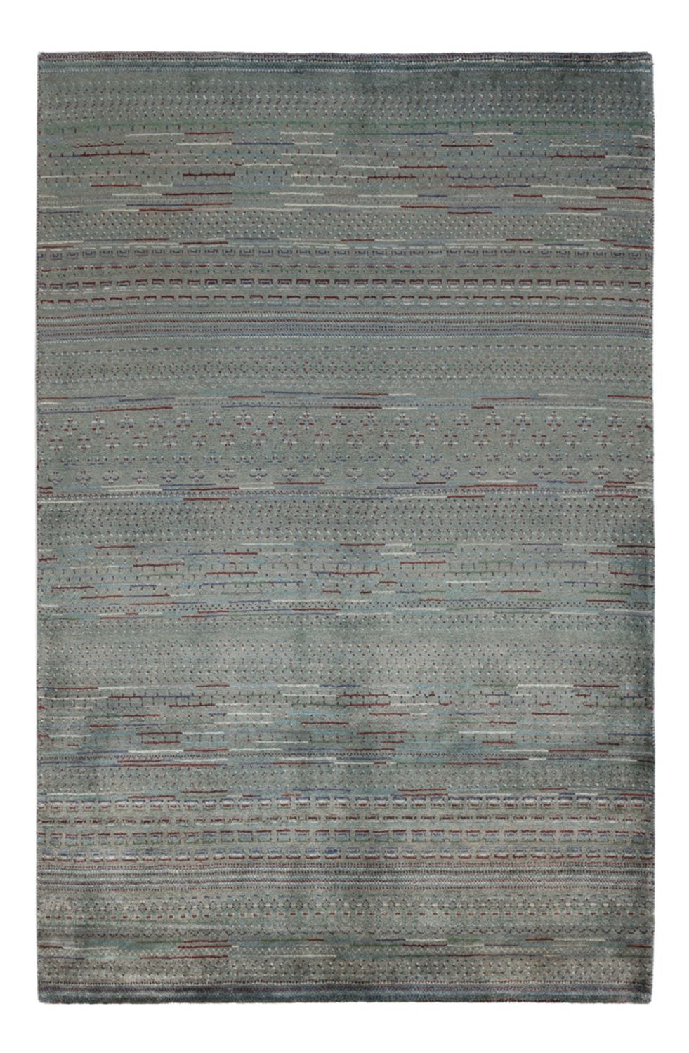 Gabbeh Teppich - Perser - 208 x 136 cm - dunkelgrün